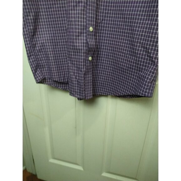 L.L. Bean Men's Purple White Shirt Sleeve Button Up Shirt. Size MT - Picture 6 of 11